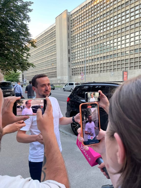 Тимошенко на місці події. Фото: Бабель