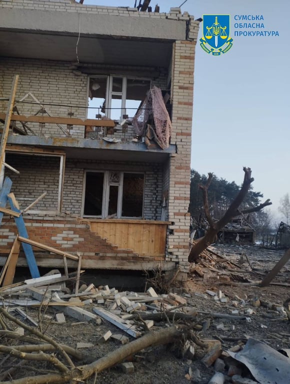 удар по будинку в Сумській області 6 лютого