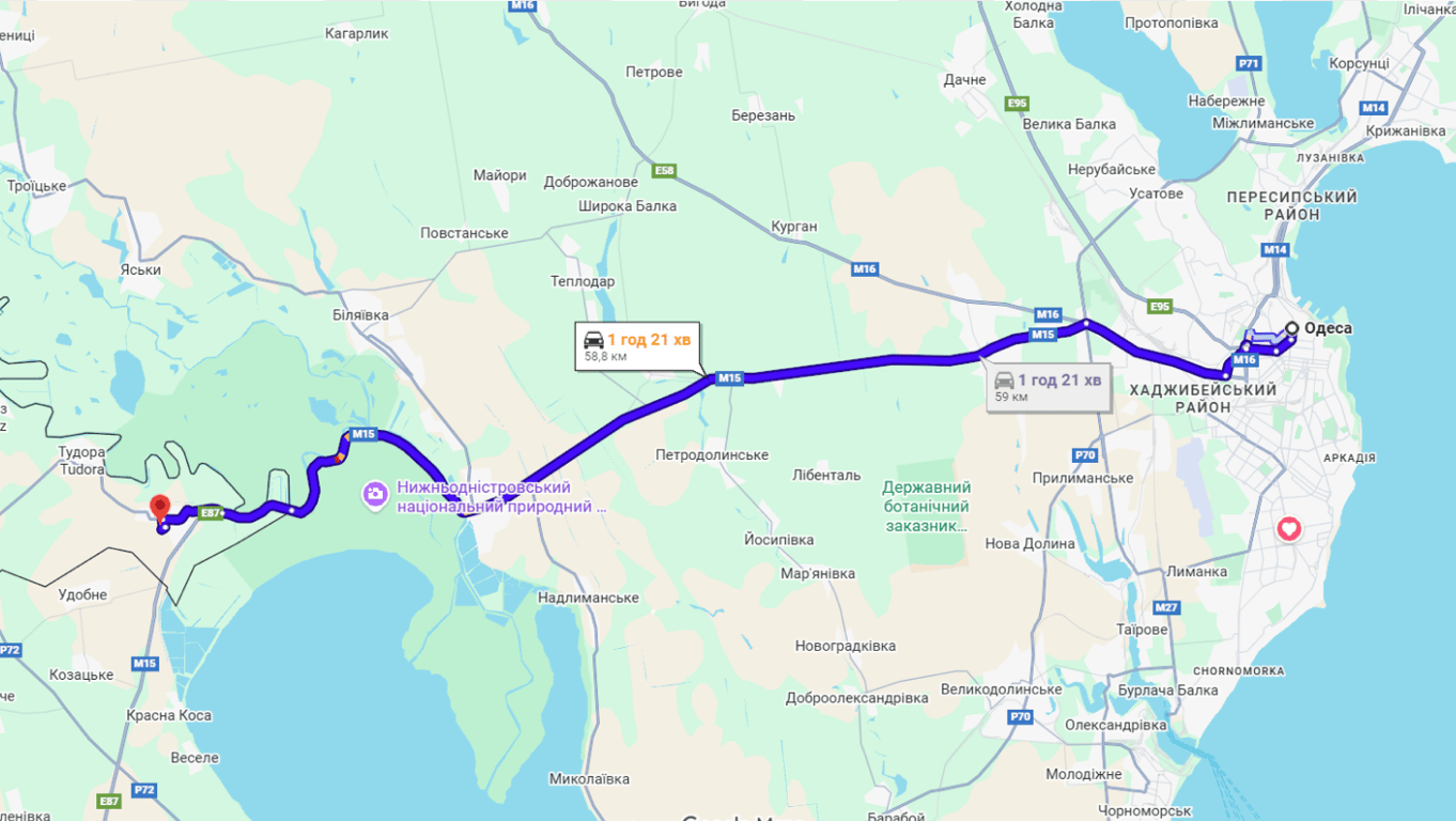 Затори на трасі Одеса-Рені
