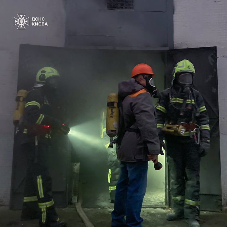 обстрел подстанции в Киеве