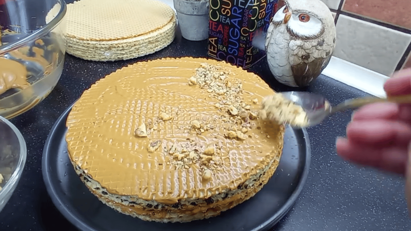 рецепт торта з вафель та маком