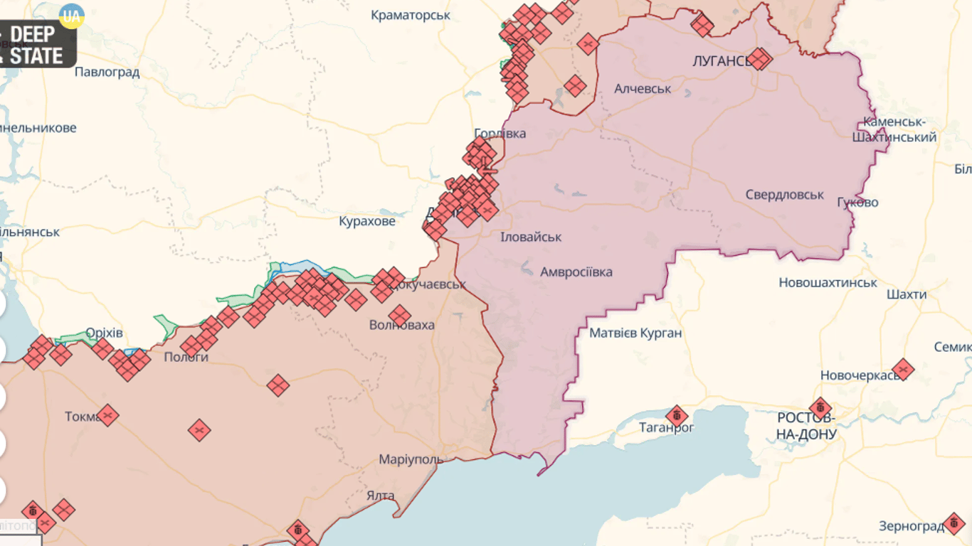 Онлайн карти бойових дій в Україні на 27 червня: DeepState, Liveuamap, ISW