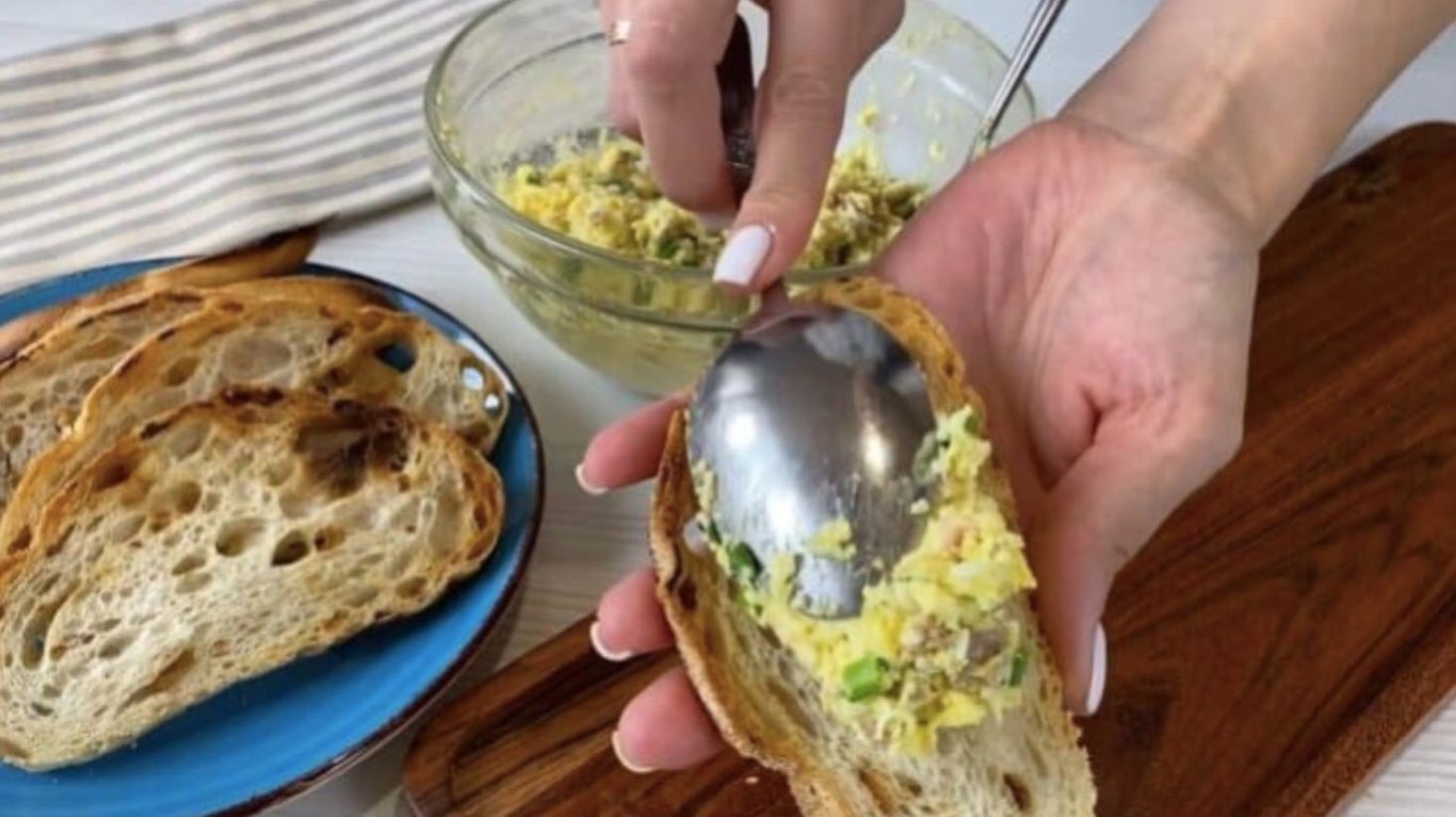 рецепт намазки з печінкою тріски та яйцями