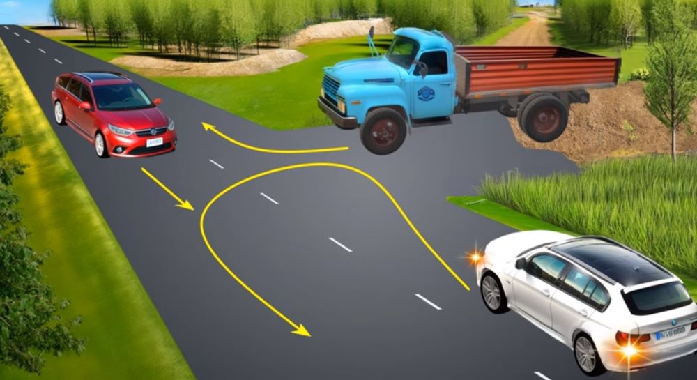 Складний випадок на перехресті — який автомобіль проїде першим - фото 1