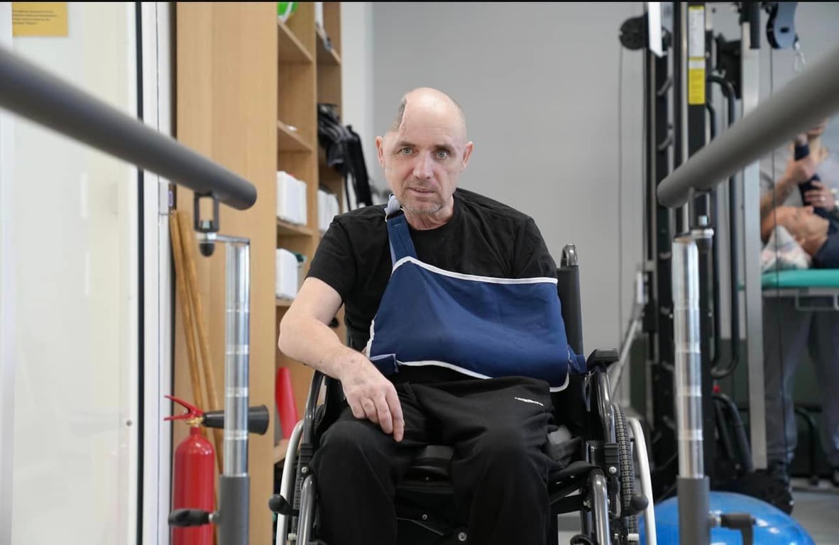 український воїн після операції