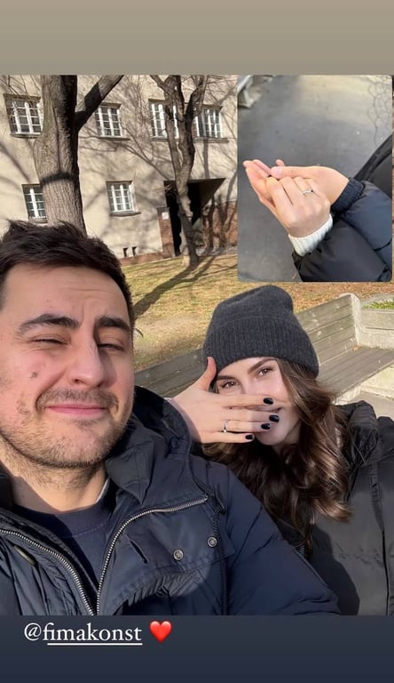 Єфим Константиновський освідчився коханій - фото