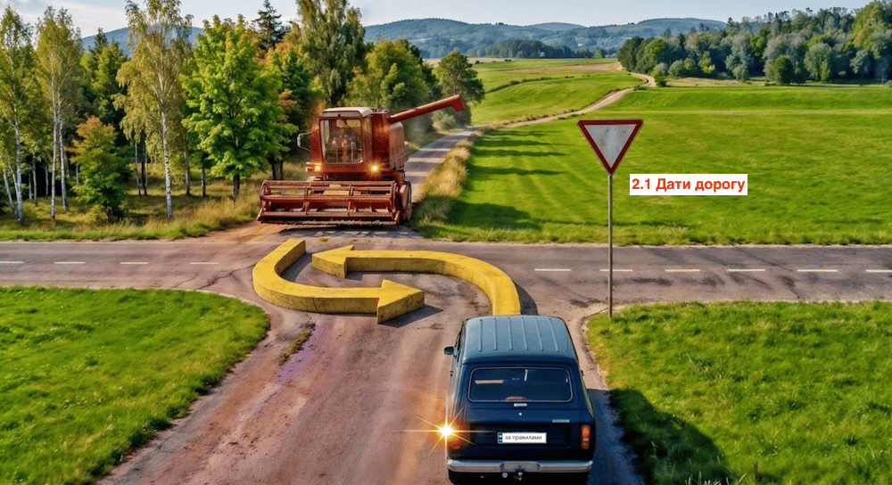 Тест ПДР: хто за ким проїде