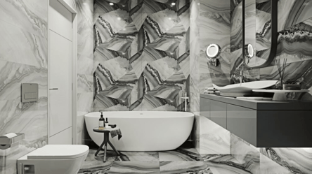 Плитка у ванну: як вибрати покриття для маленького простору - 290x166