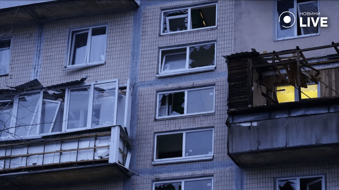 Наслідки обстрілу Києва 23 березня