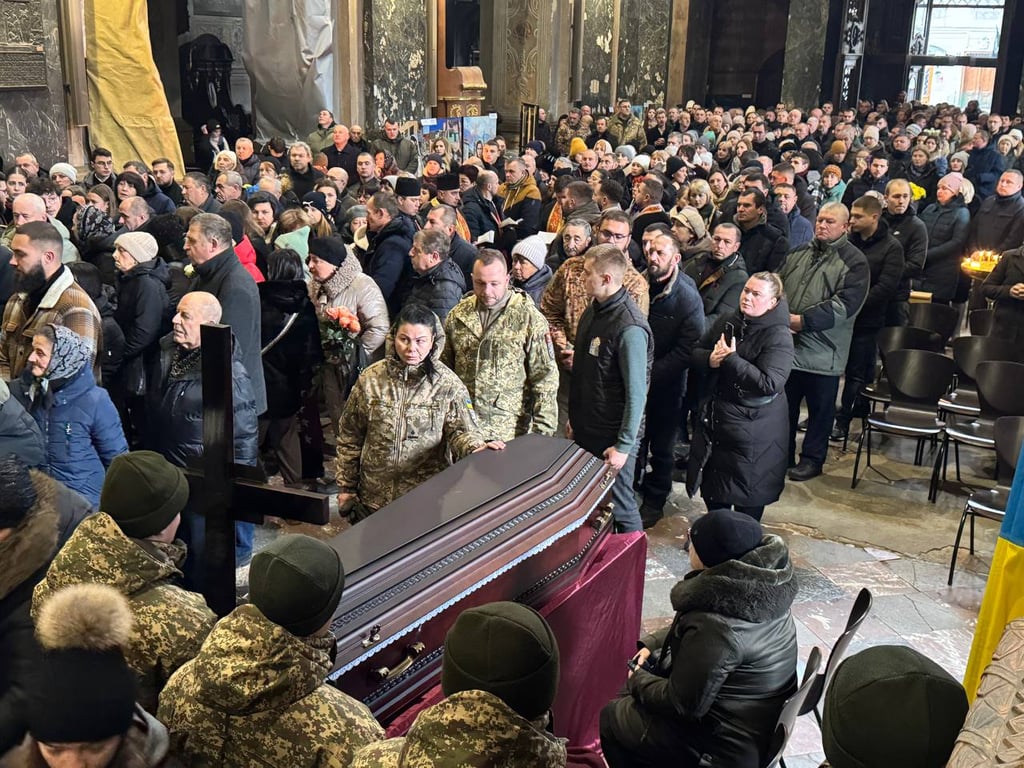 Прощання з військовими у Львові 24 грудня