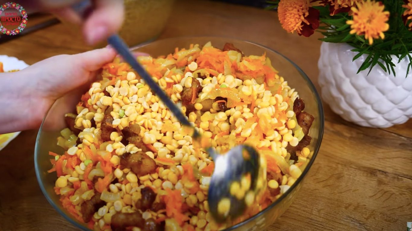 рецепт тушонки на зиму з кашею