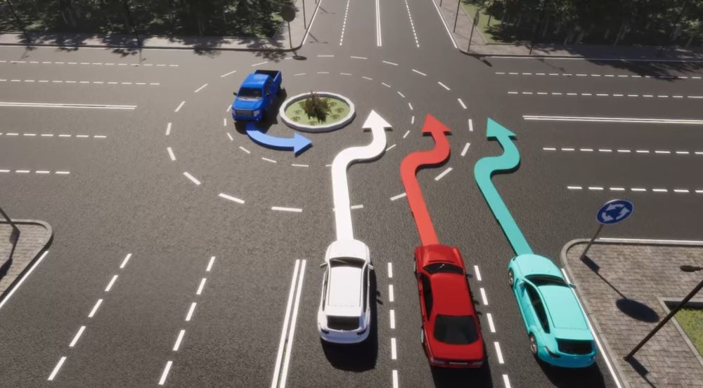 Ошибаются 65% водителей - кто нарушает правила на круговом перекрестке - фото 1