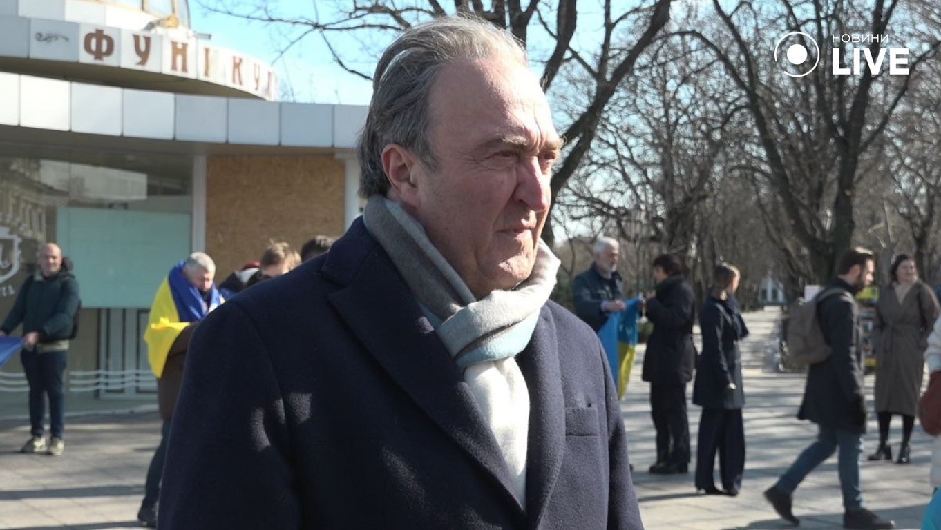 В Одесі розгорнули прапор ЄС 