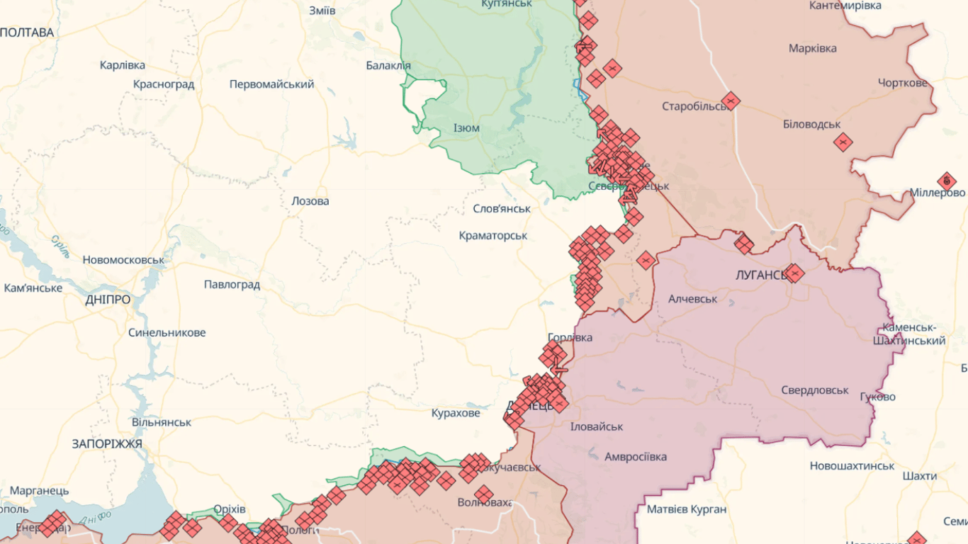 Онлайн-карти бойових дій в Україні на сьогодні, 11 серпня: DeepState, Liveuamap, ISW