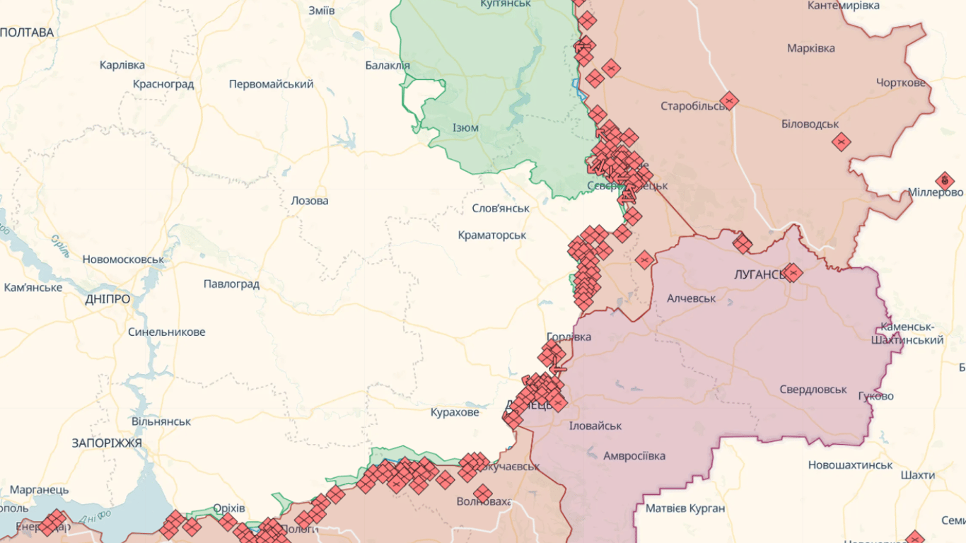 Онлайн-карты боевых действий в Украине на сегодня, 11 августа: DeepState, Liveuamap, ISW