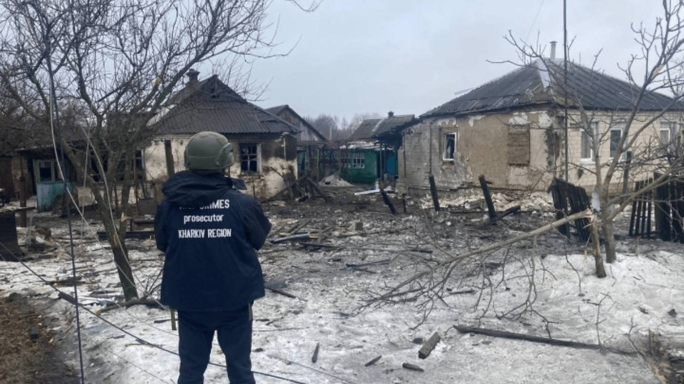 Правоохоронці показали наслідки обстрілу Куп'янського району Харківщини