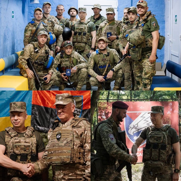 Сирський нагороджує бійців ЗСУ