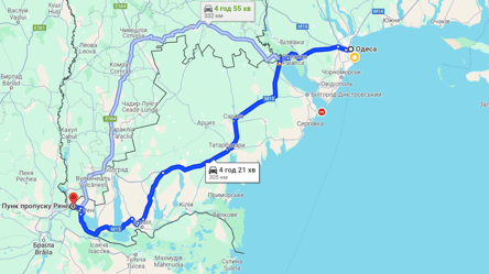 Виїзд за кордон — на трасі Одеса-Рені спостерігаються локальні затори - 290x166
