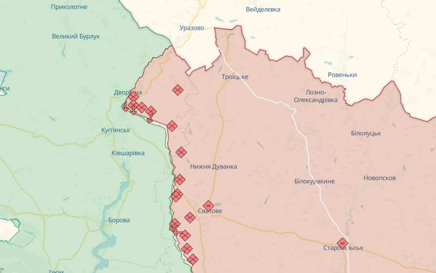 Карты боевых действий на 18 сентября