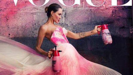 Анджелина Джоли в роскошном платье украсила обложку Vogue - 285x160