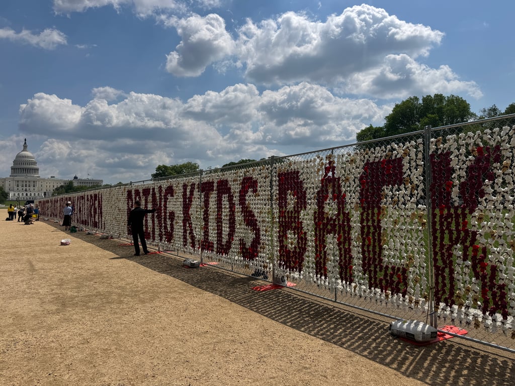 Композиція з іграшкових ведмедиків на акції у Вашингтоні 