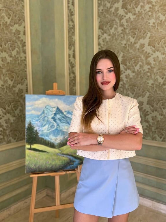 Катерина Марієн з картиною