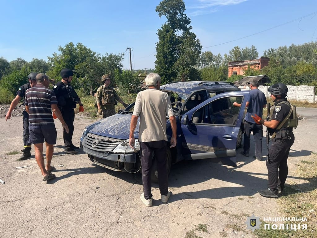 Последствия атаки. Фото: Национальная полиция Украины