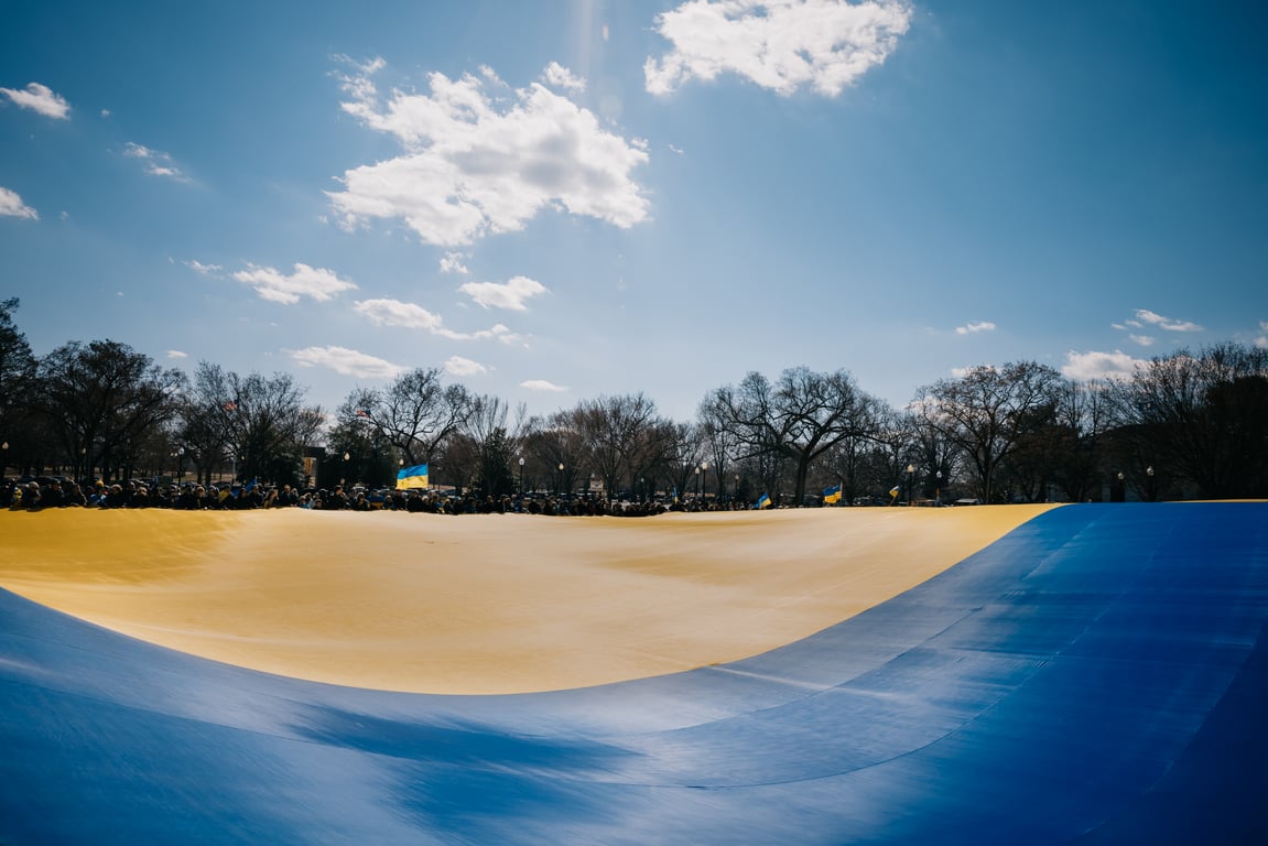 Прапор України у Вашингтоні