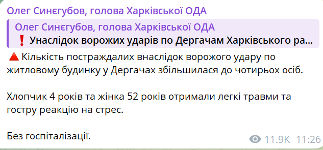 обстріли Харківщини