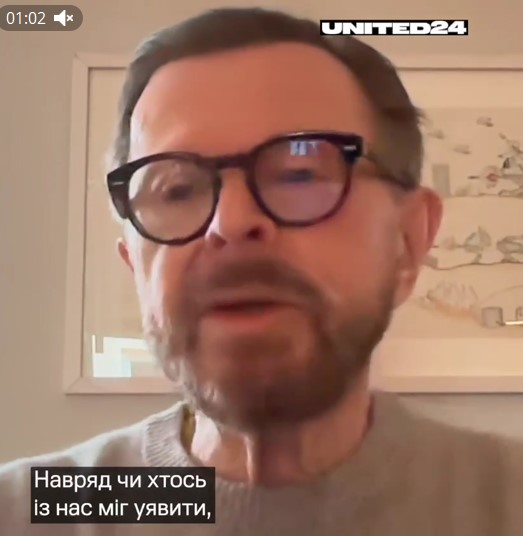 Участник легендарной группы ABBA записал трогательное обращение к украинцам - фото 1