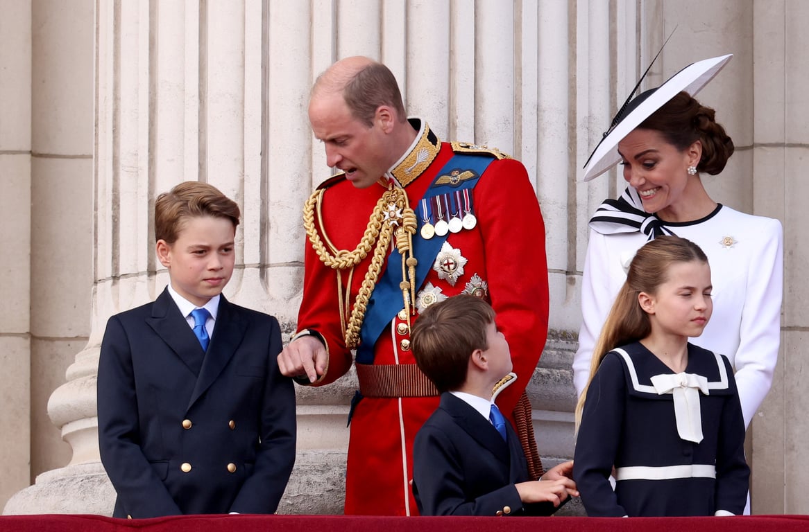 Принцеса Уельська Кейт Міддлтон та принц Вільям з дітьми