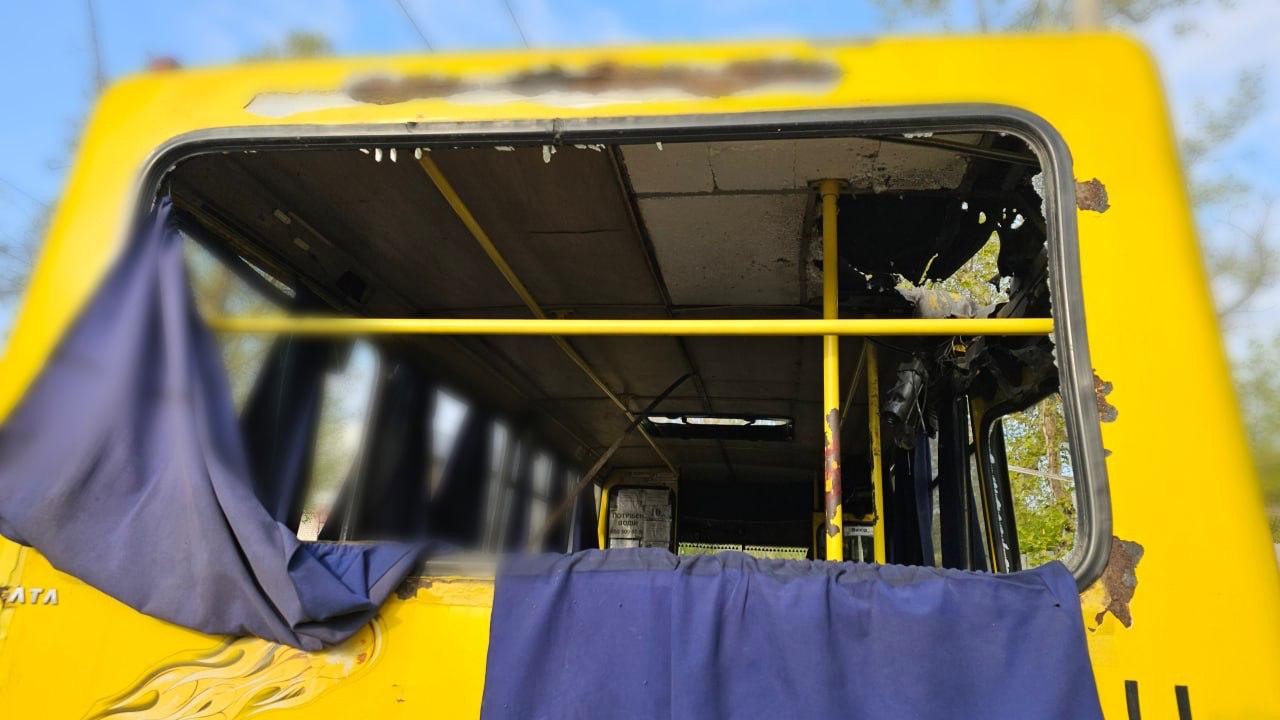 дрон влучив у маршрутку