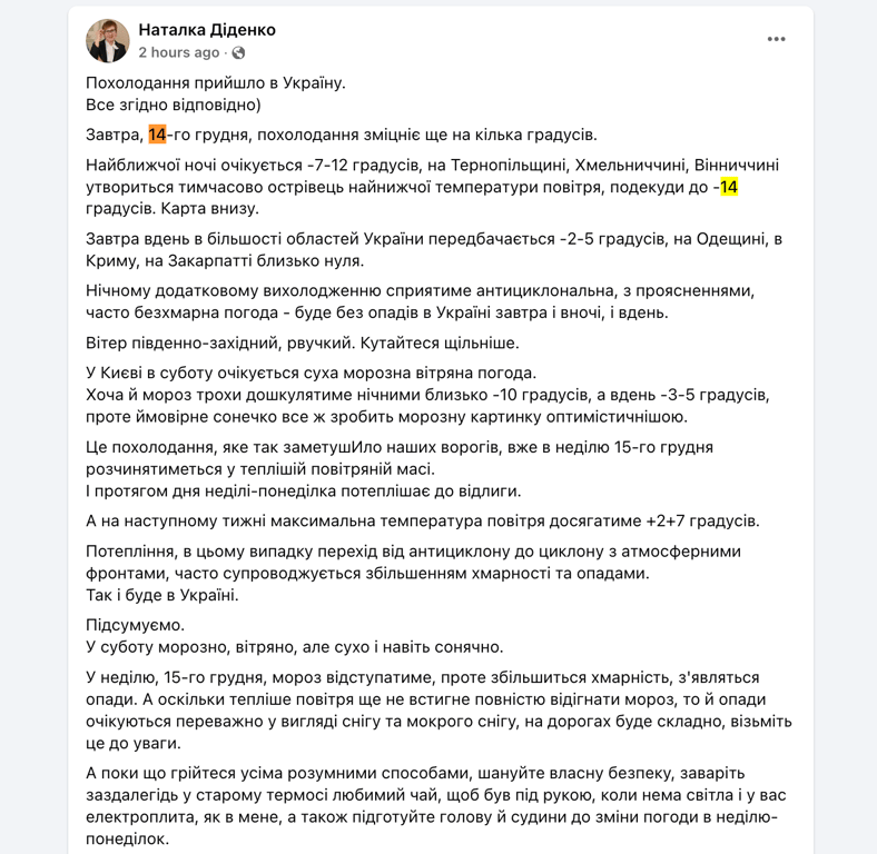 Діденко погода
