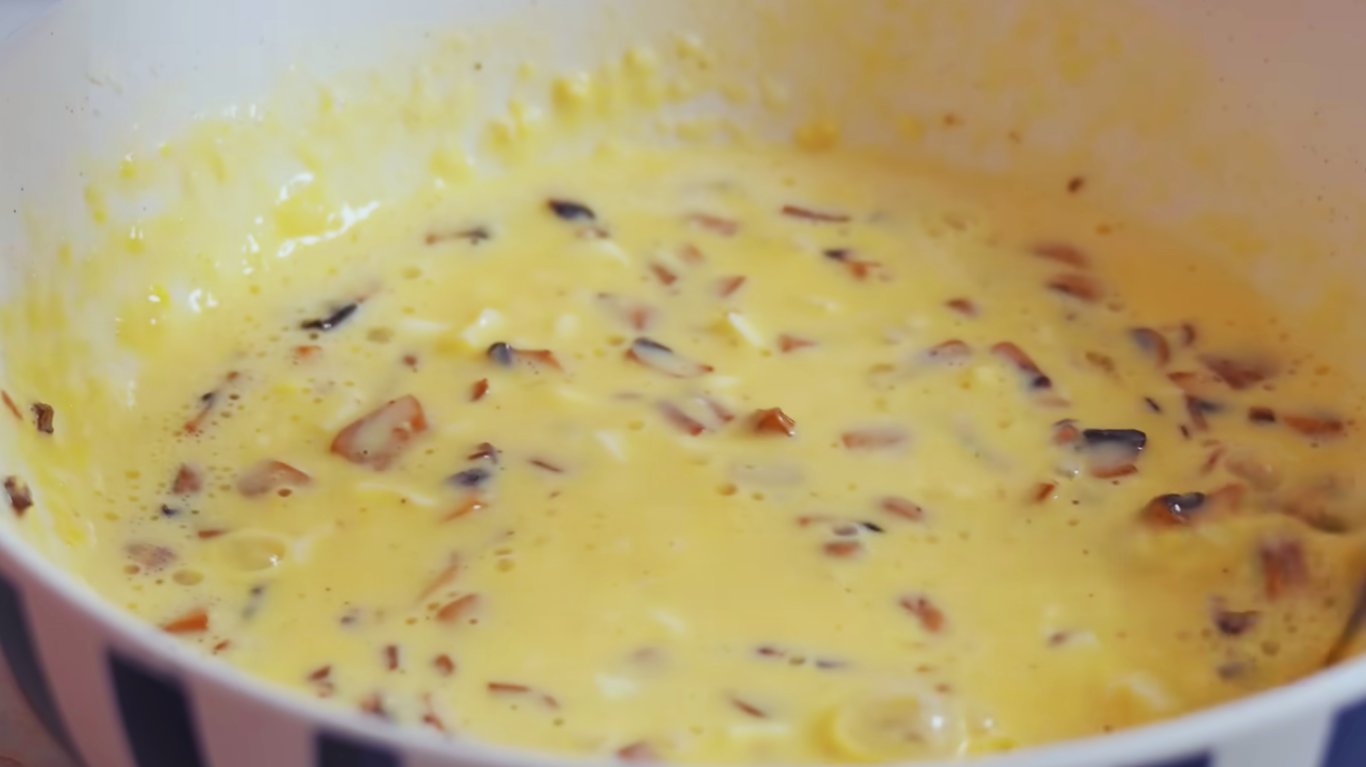 рецепт омлету з грибами