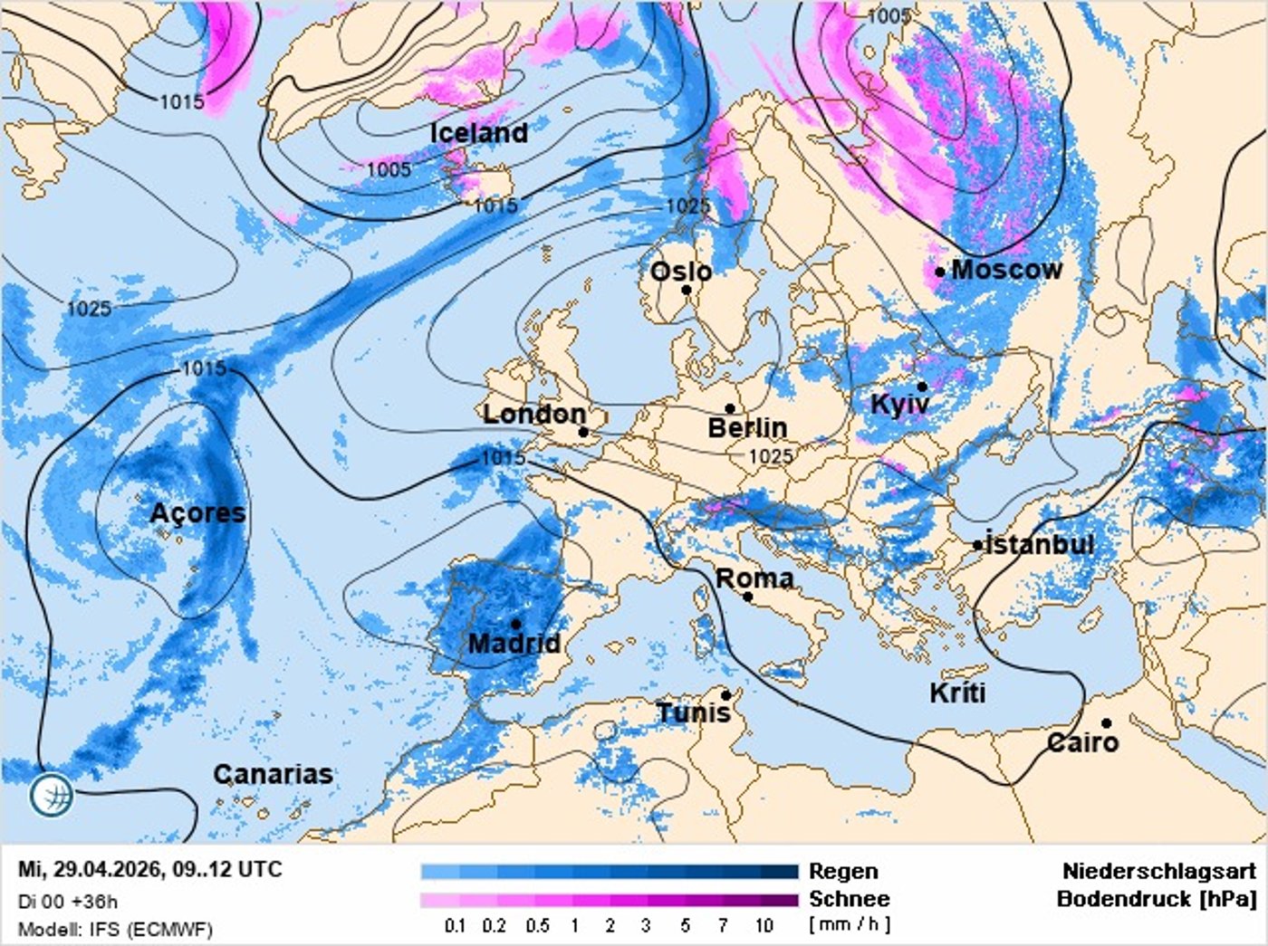 Погода в Україні 29 квітня
