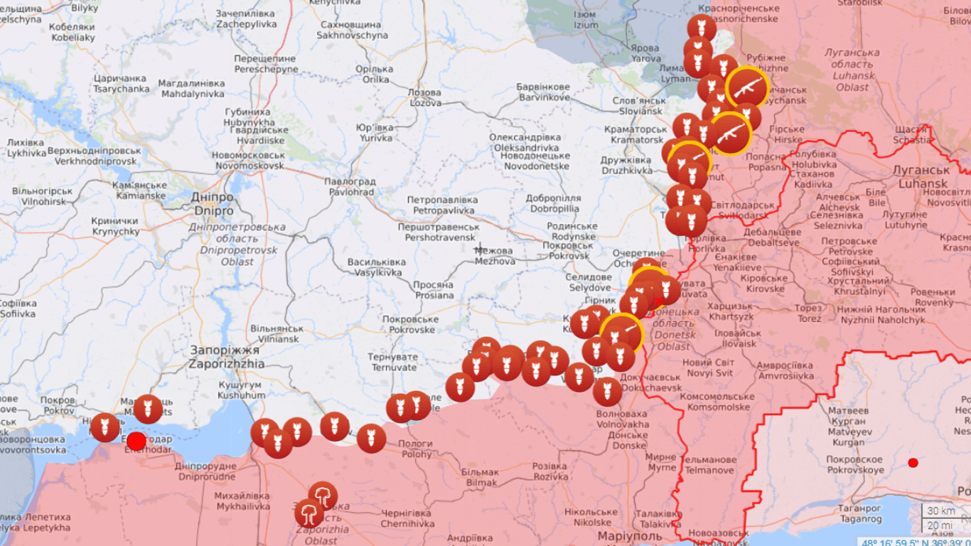 Онлайн-карти війни: важливі події передової за 10 червня