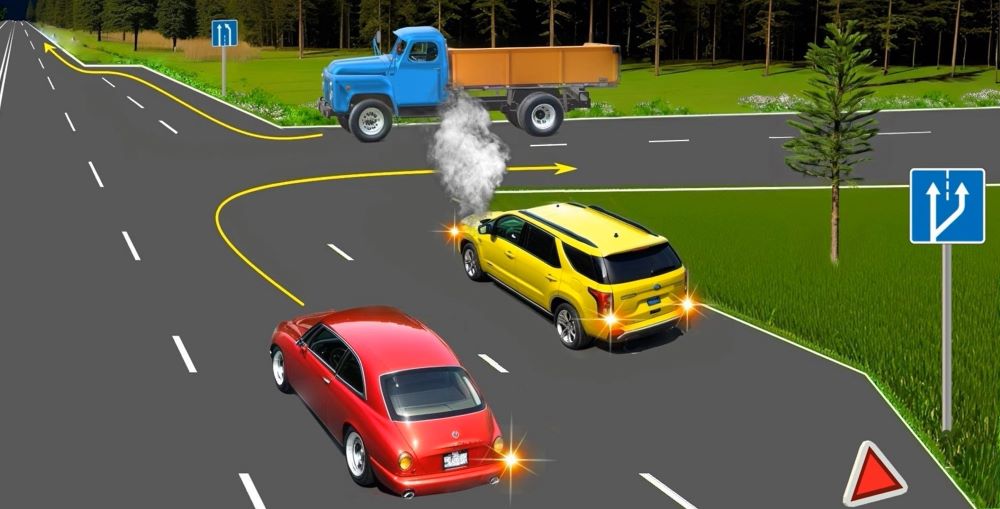 Заплутана задача з ПДР — хто з водіїв порушує правила на повороті - фото 1