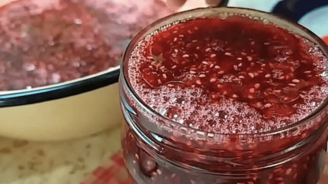 варення з малиною та цукром без води