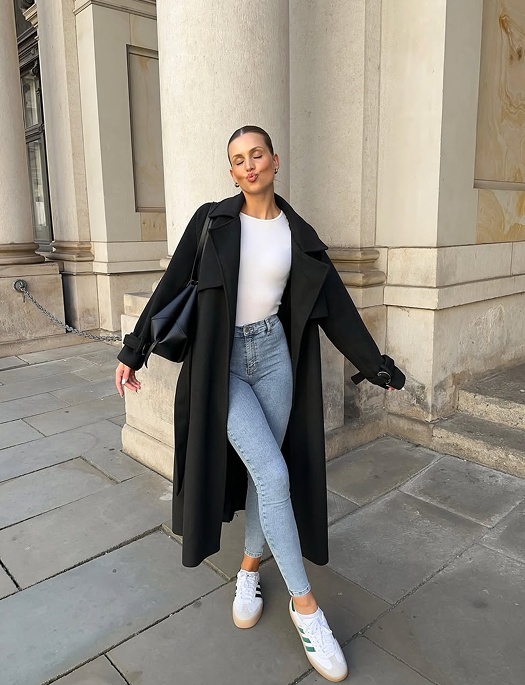 З чим носити джинси скінні цієї осені