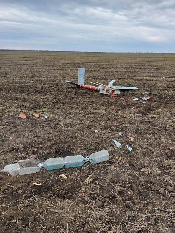 сбивание необычного дрона в Николаевской области