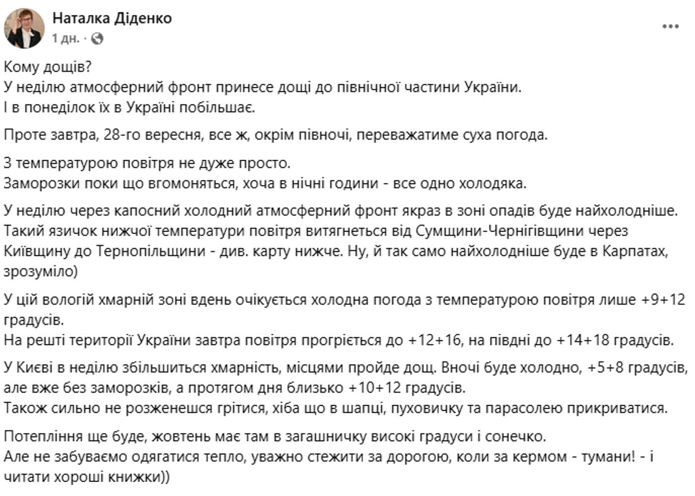 Погода Діденко