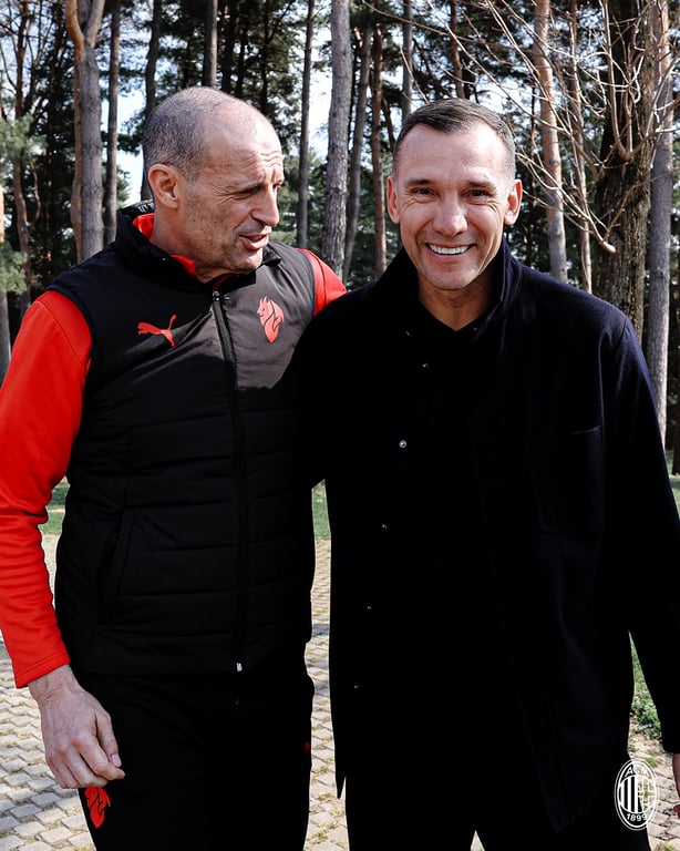 Массимилиано Аллегри и Андрей Шевченко