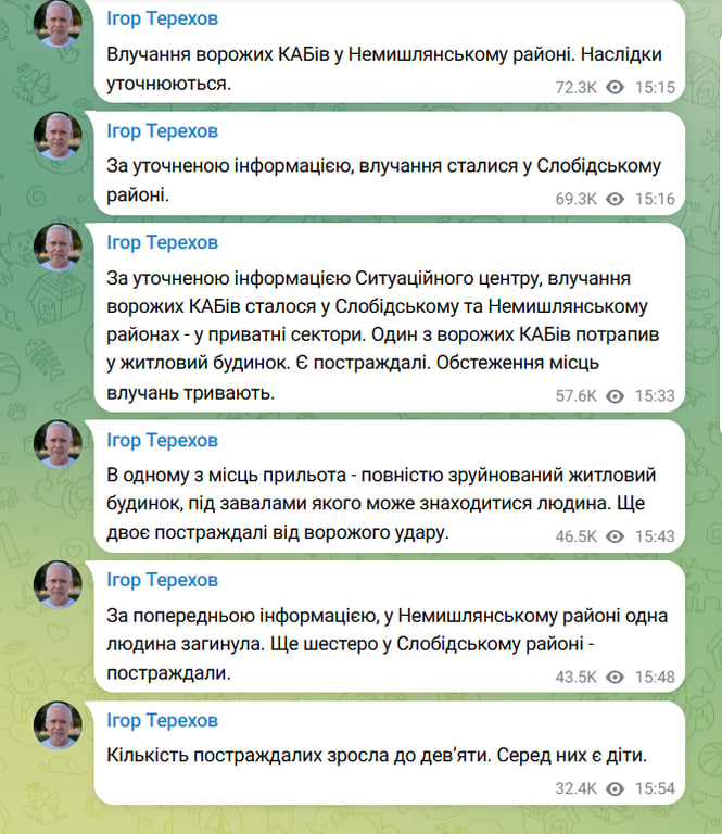 РФ атакувала Харків