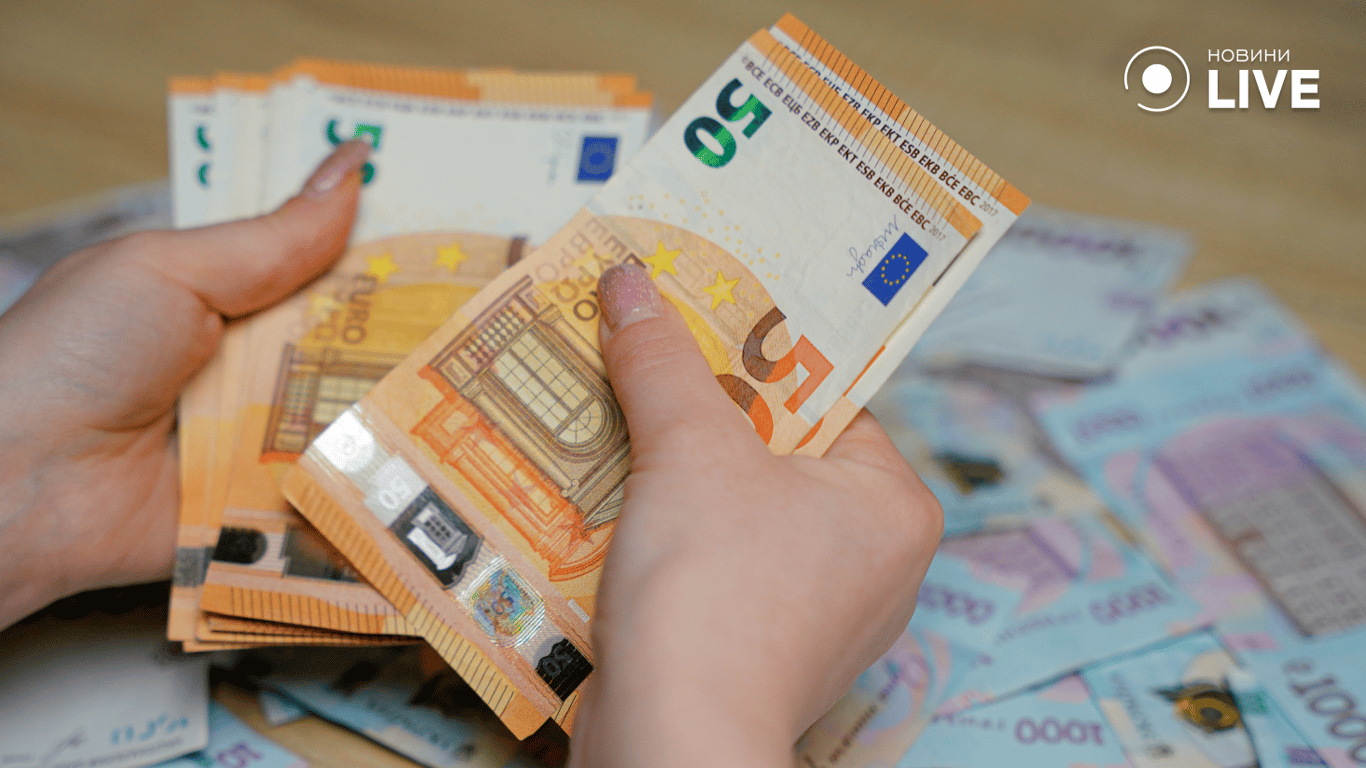 Люди рахує євро купюри 