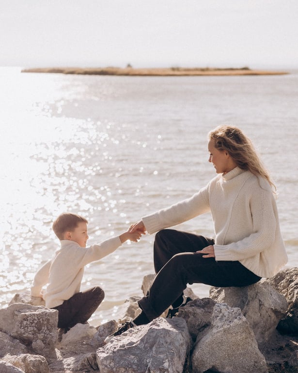 Олена Шоптенко зі своїм сином