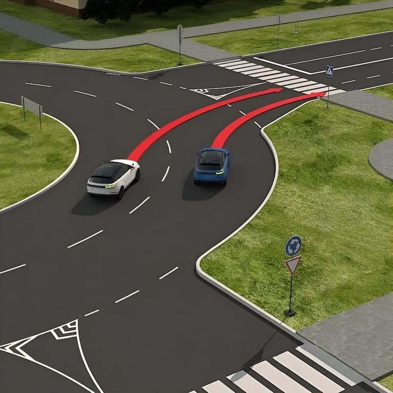 Тест з ПДР: хто порушує правила на колі?