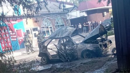 В Бердянске раздался взрыв: сгорел автомобиль - 285x160