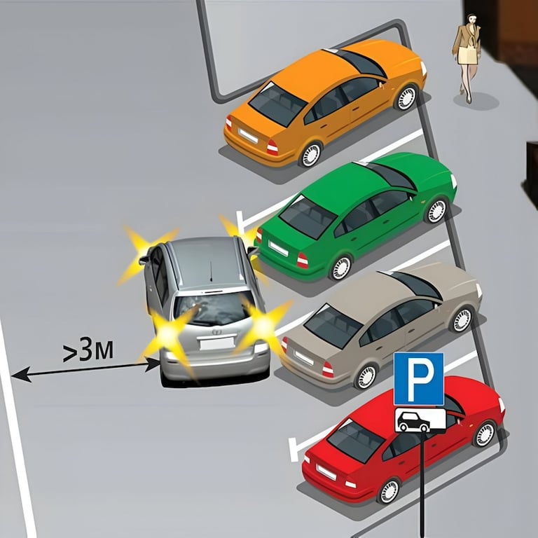 Приклад неправильного паркування