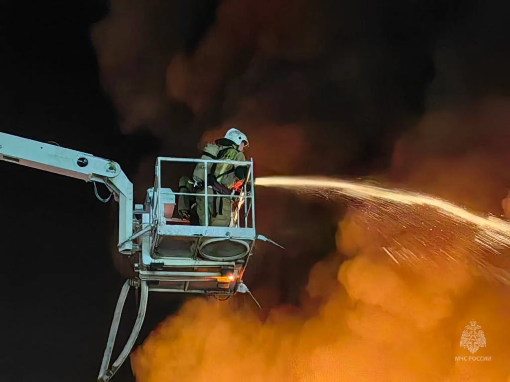 Ліквідація пожежі в російському Іжевську