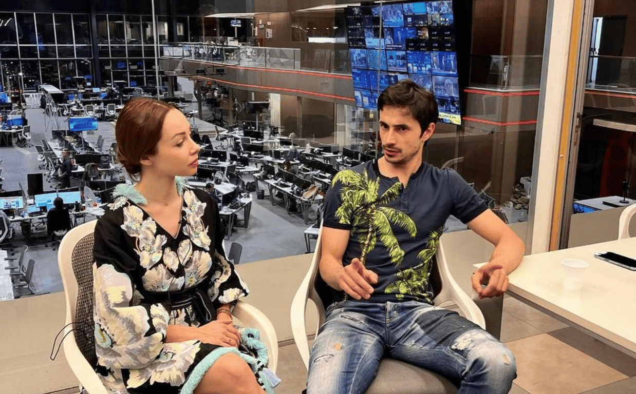 Екатерина Кухар со своим мужем Александром Стояновым